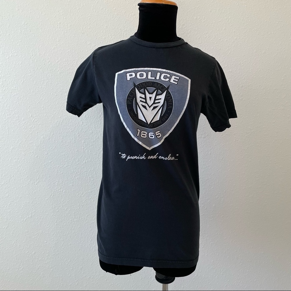 Transformers Decepticon Police T Shirt Vintage